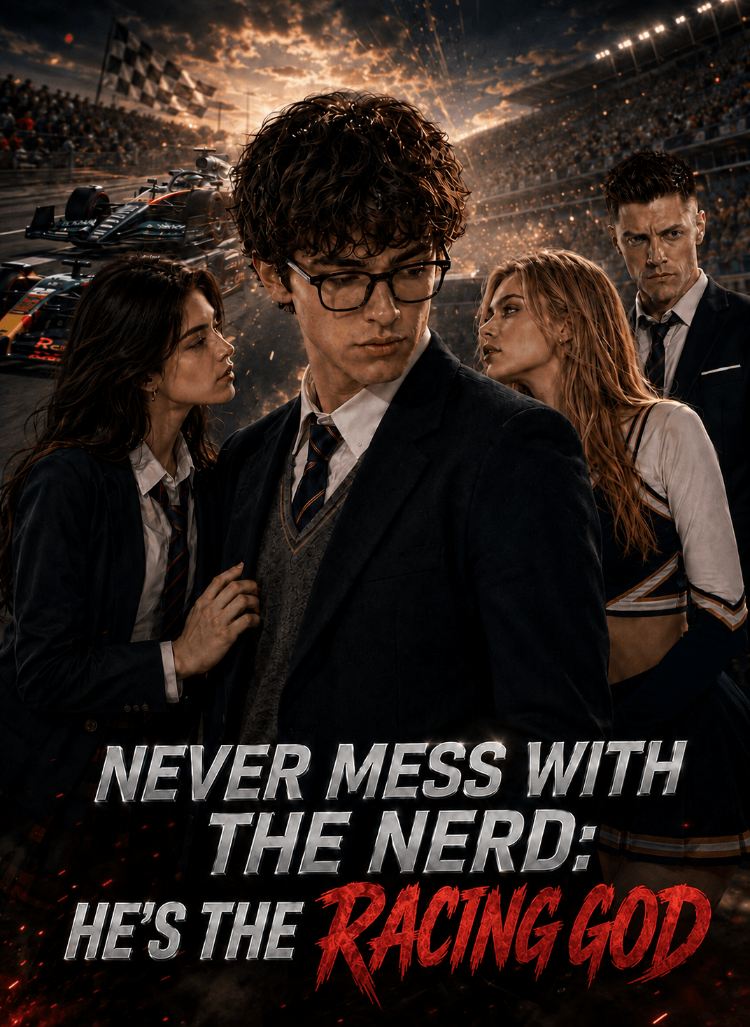 Never Mess With The Nerd He's The Racing God afişi